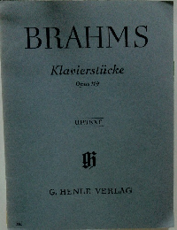 BRAHMS　Klavierstucke　Opus 119　