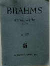 BRAHMS　Klavierstucke　Opus 119　