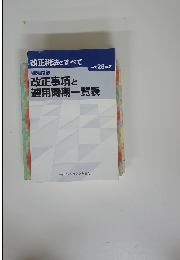 改正事項と適用時期一覧表