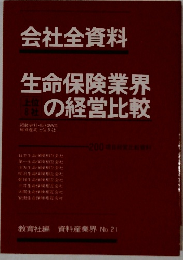 会社全資料　生命保険業界の経営比較　 資料産業界 No. 21