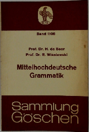 Mittelhochdeutsche Grammatik