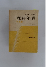 東京天文台編纂理科年表　1988年
