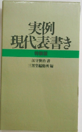 実例現代表書き　特製版
