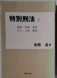特別刑法 2 道路 公害 環境 文化 土地 建物