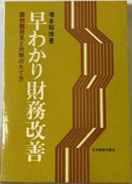 早わかり財務改善ー問題発見と対策のたて方