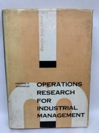 Operations Research　
for Industrial Management