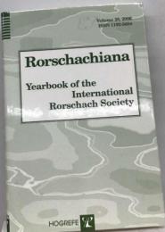 Rorschachiana Yearbook of the International Rorschach Society