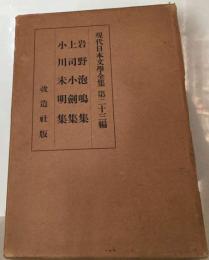 現代日本文学全集 二十三編 岩野泡鳴他