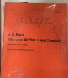 ウィーン原典版19 バッハ バイオリンとチェンバロのための6つのソナタ第２集