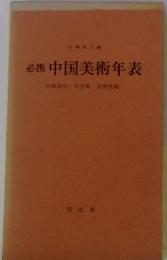 必携 中国美術年表