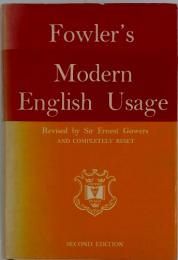 Fowler'sModern　English Usage