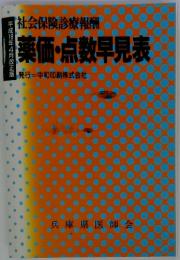 社会保険診療報酬薬価・点数早見表発行=中和印刷株式会社