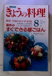 NHK　きょうの料理　夏休みすぐできる昼ごはん　1991年8月　号