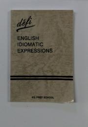 ENGLISH IDIOMATIC EXPRESSIONS