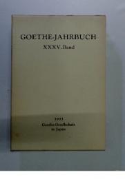 GOETHE-JAHRBUCH　XXXV. Band　1993　Goethe-Gesellschaft in Japan