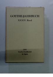 GOETHE-JAHRBUCH　XXXIV. Band 1992