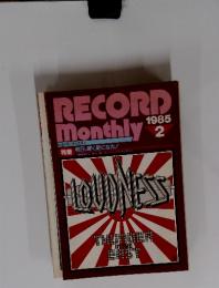 レコード・マンスリー 1985年2月号　特集 明日、輝く星になれ!