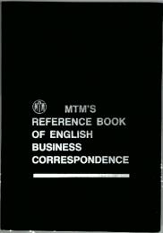 MTM'S REFERENCE BOOK OF ENGLISH BUSINESS CORRESPONDENCE