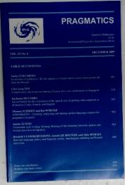 PRAGMATICS Vol.19 No.4 2009年12月号