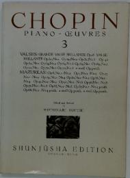 CHOPIN PIANO　EUVRES 3