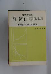 経済白書　日本経済の新しい次元