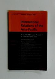 International Relations of the Asia-Pacific　2009年1月