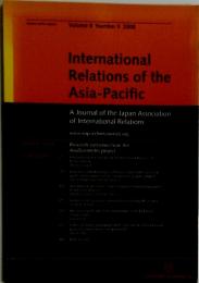 International Relations of the Asia-Pacific　Volume 8 Number 3 2008
