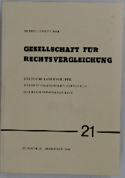 GESELLSCHAFT FUR RECHTSVERGLEICHUNG　21