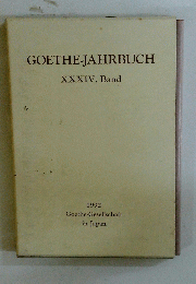 GOETHE-JAHRBUCH XXXIV. Band