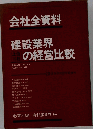 会社全資料　建設業界の経営比較