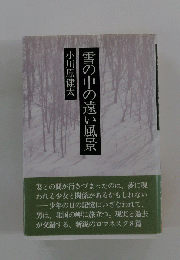 雪の中の遠い風景
