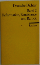 Deutsche Dichter Band 2 Reformation, Renaissance und Barock