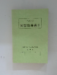 　2013　実習指導書Ⅱ