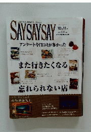SAY　SAY　SAY　　2015年10月11日号