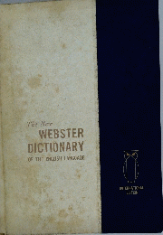 The New WEBSTER DICTIONARY