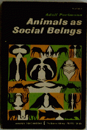 Animals as social beings.