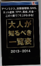 大人が 知るべき 一覧表 2013-2014