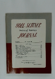 Soil Science Society of America Journal　Vol.５２　１９８８年７・８月号