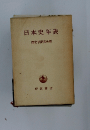 日本史年表　歴史学研究会編