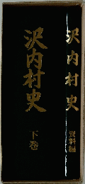 沢内村史　資料編 下巻　