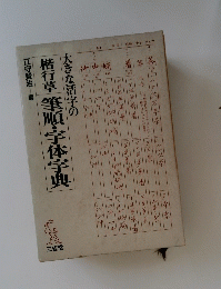 大きな活字の　楷行草　筆順字体字曲
