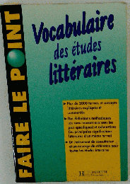 Vocabulaire des etudes litteraires