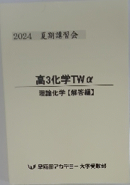 2024 夏期講習会 高3化学 TWα 理論化学 【解答編】