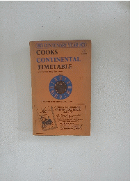COOKS CONTINENTAL TIMETABLE　