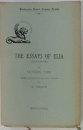 THE ESSAYS OF ELIA