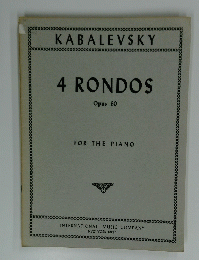 4 RONDOS Opus 60 FOR THE PIANO