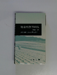 社会統計資料集　１９８３年　８４号