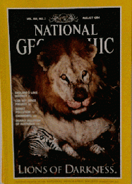 National Geographic August 1994　LIONS OF DARKNESS