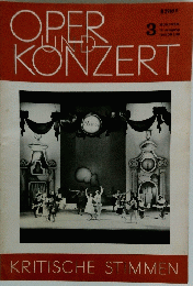 OPER UND KONZERT　1973/3