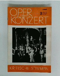 OPER　UND　 KONZERT　２